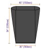 Black Wheelie Bin Liners - Medium Duty - 240 Litre - 100 Bags Black Wheelie Bin Liners - Medium Duty - 240 Litre - 100 Bags