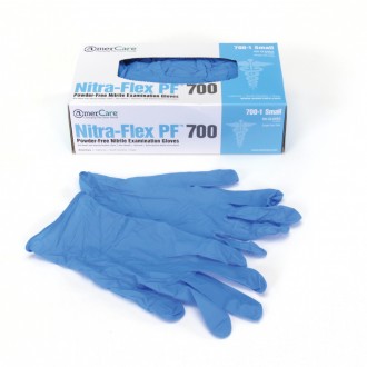 Blue Nitrile Examination Gloves - Powder Free (100 / Pack) Blue Nitrile Examination Gloves - Powder Free (100 / Pack)