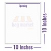 10" x 10" - White Greaseproof (Scotchban) Paper Bags - 37gsm - Heavy Duty 10" x 10" - White Greaseproof (Scotchban) Paper Bags - 37gsm - Heavy Duty