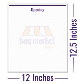 12" x 12" - White Greaseproof (Scotchban) Paper Bags - 37gsm - Heavy Duty