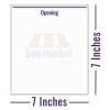 7" x 7" White Sulphite Paper Bags [33gsm]