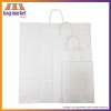 Medium - 24 x 31 x 11cm - White Paper Carrier Bags - Ribbed Pure Kraft - Twist Handles Medium - 24 x 31 x 11cm - White Paper Carrier Bags - Ribbed Pure Kraft - Twist Handles