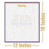 12" x 18" (300 x 450mm) - Film Fronted White Paper Bags - Food Use