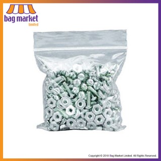2.25" x 2.25" Clear Plain Grip Seal Bags