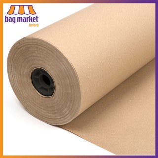 450mm x 280m Brown Pure MG Kraft Ribbed Paper Roll