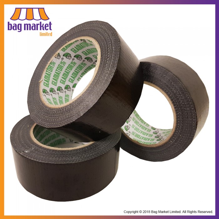 Black - 48mm x 50m Gladiator® Professional Cloth (Duct) Tape