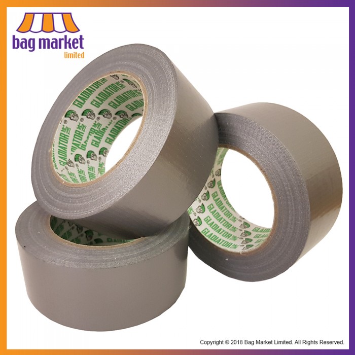 Silver - 48mm x 50m Gladiator® Professional Cloth (Duct) Tape