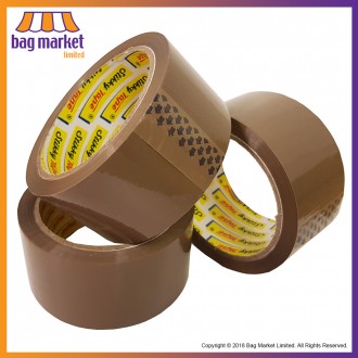 48mm Strong Brown Packing Tape - Stikky Parcel Tape - 66 Metres