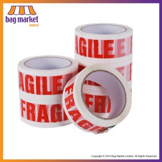 48mm x 66m Printed 'FRAGILE' Parcel Tape