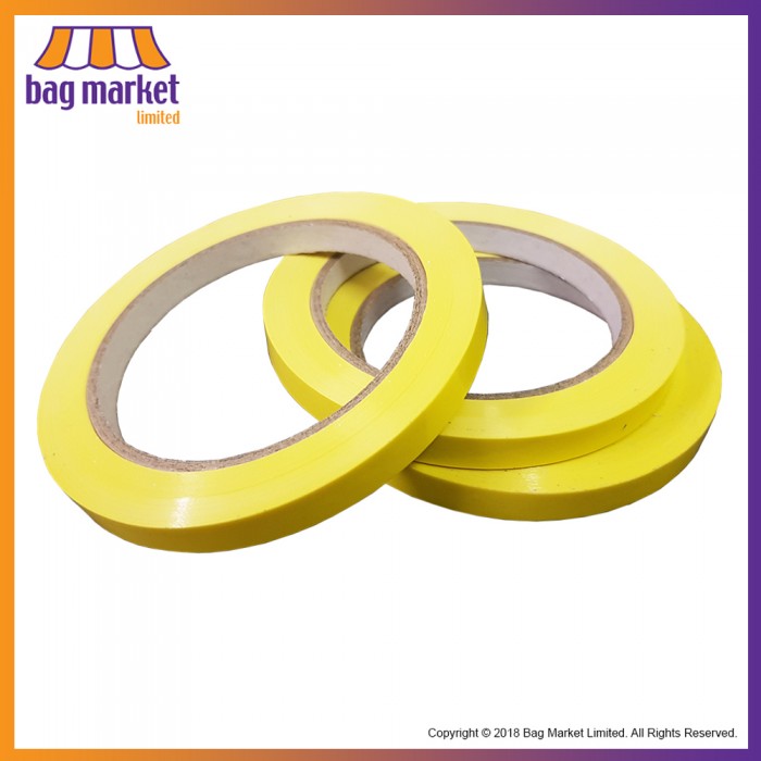 9mm x 66m Yellow PVC Sealing Tape